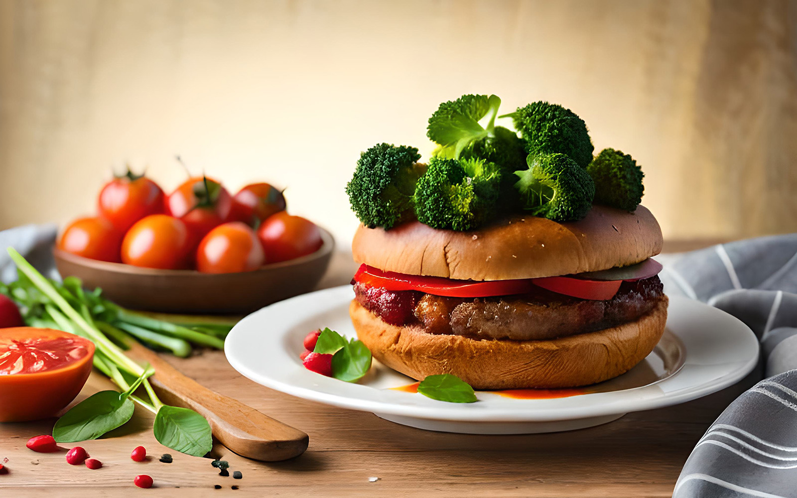 همبرگر سویا گیاهی